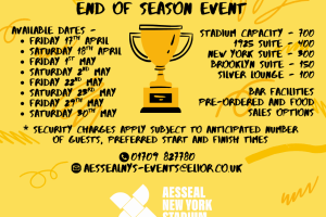 2026 end of season events